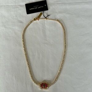 Kurt Geiger Eagle Crystal Tennis Necklace NWT